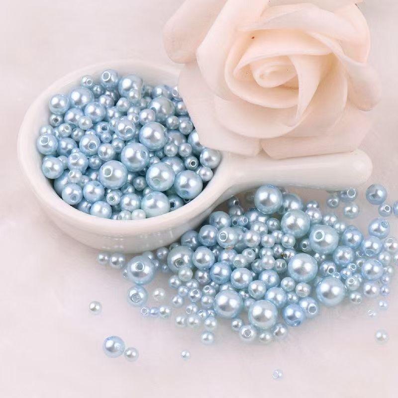 Высококачественная перфорированная разноцветная имитация жемчуга ABC, своими руками, платье из бисера, серьги, браслет, ожерелье с россыпью бусин