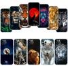 Прозрачный чехол для телефона Волк Тигр Лев для Samsung Galaxy A04 A04S A14 A23 A34 A54 M23 M33 M52 M53