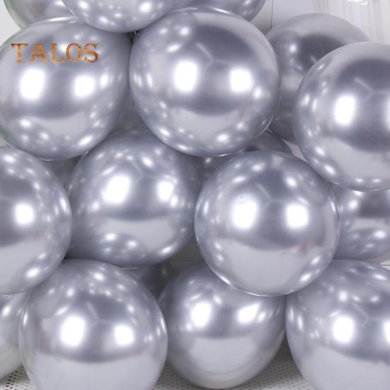 50 шт. латексных шаров, однотонные шары, блестящие шары, шары металлического цвета, 10-дюймовые/12-дюймовые праздничные шары оптом для дней рождений, свадеб