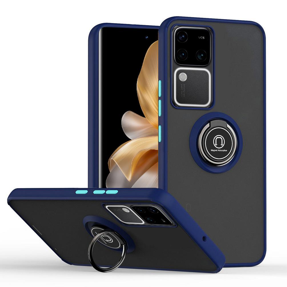 Чехол-кронштейн для поворотного кронштейна для VIVO V30 Pro V29 Lite V25 V21 Y17S Y36 Y02 Y16 Y20 Y21 Y21S Y33S Y55 Y76 Y76S Y11 Чехол для кольца на палец