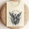 St Michael Archangel Tshirt Catholic Vintage ClipArt Gifts Shirt Retro Church Clothing Devotional  Men Women Cotton Tee Tops