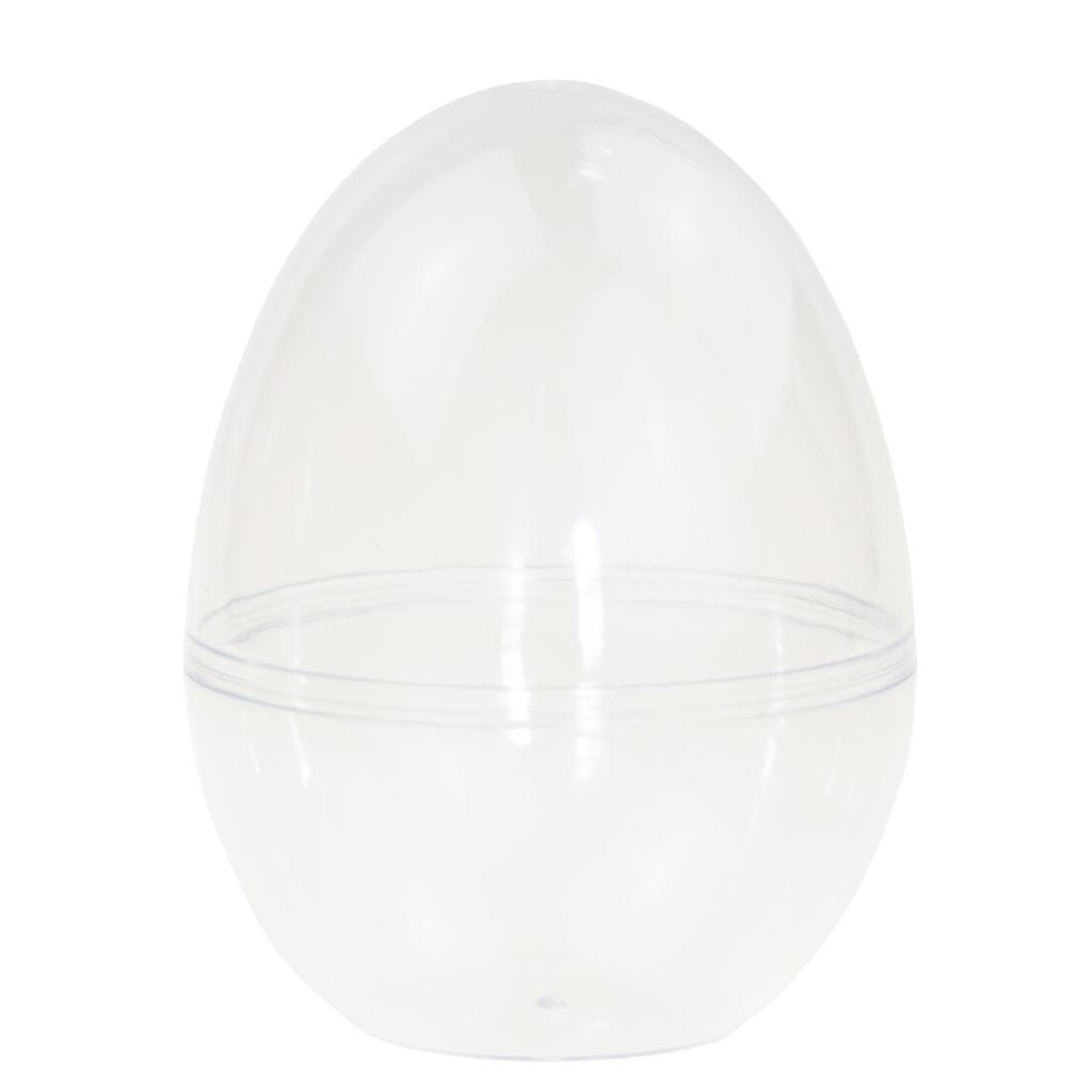 TG60437 Standing acrylic egg, plastic egg 12cm, for decorating, Easter decorations
