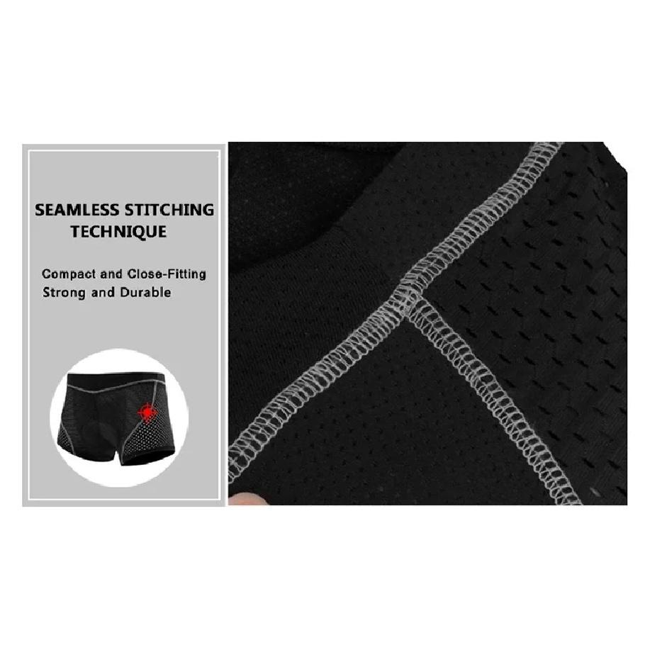X-TIGER Men's Cycling Underwear Shorts 5D Gel Pad Breathable Non-Slip Bike Shorts Bike Underpant MTB Road Bike Riding Shorts