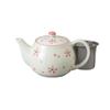 Ale-net Sakura Light Snow Teapot, 350cc, Porcelain, Stylish