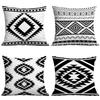 Ethnic Bohemian Plaid Geometric Pattern Living Room Sofa Pillow Case Cushion Cover