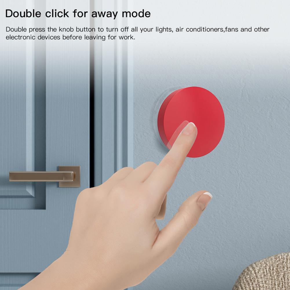 For ZigBee Wireless Smart Push Button Scene Switch for Tuya with On Off Remote Control and Scene Customization