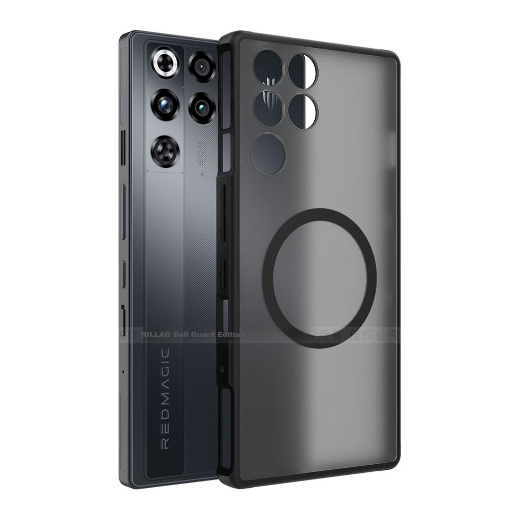 Guardian Semi-Transparent Matte Magnetic Case for RedMagic 11 Pro/11 Pro+ Soft-Edge Shockproof Silicone Skin Black