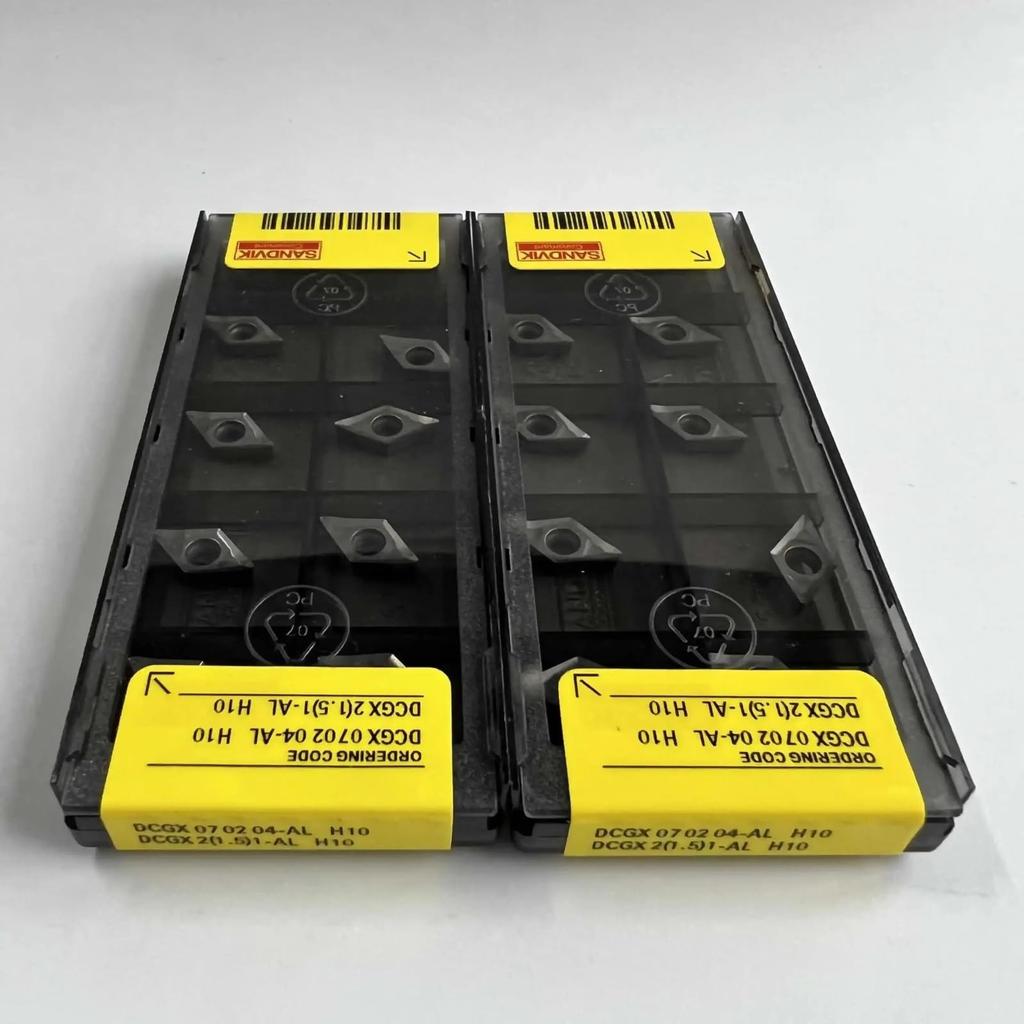 Original Sandvik / DCGX070204-AL H10 /Carbide CNC Blade 10 PCS