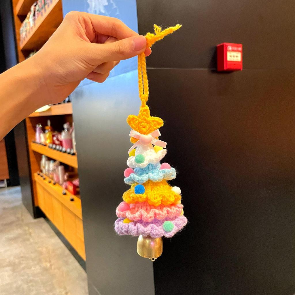 Международная пряжа Крючком Мини Рождественская елка Украшение для автомобиля Подарок