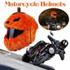 Halloween Crazy Funny Motorbike Helmet Pumpkin Mask Funny Plush Hood Personalised Pumpkin Motorcycle Cool Riding Equipment