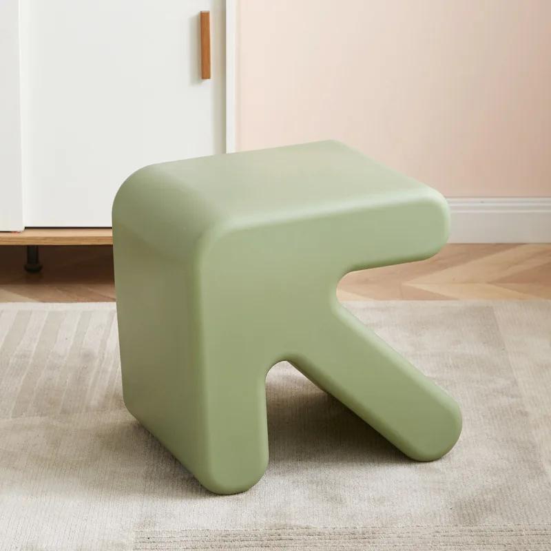 Living Room Chair Arrow Stool Kitchen Stool Bathroom Shower Chair Mobile Salon Nordic Modern Thickened Plastic Low Shoe Changing