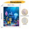Disney Stitch Underwater Jellyfish Digital Oil Painting Art Kit Hand Filled Home Decor