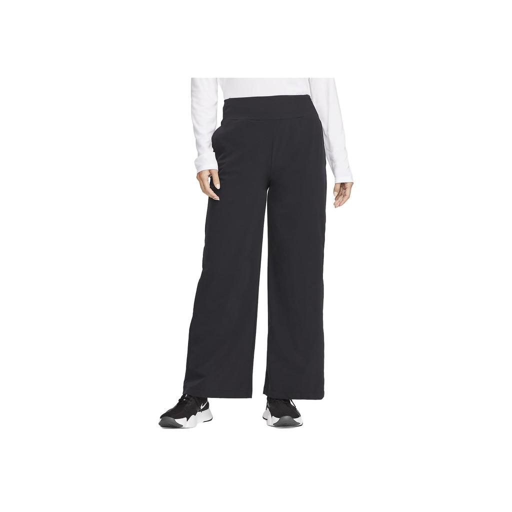 Nike Dri-Fit Bliss однотонные быстросохнущие широкие тренировочные повседневные брюки женские низы черные FB5028-010