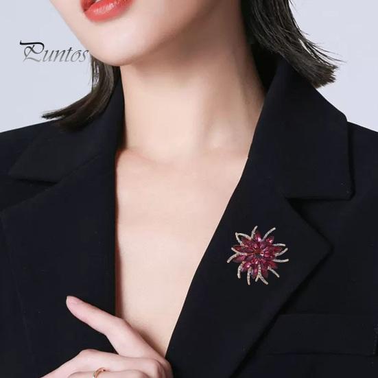 Классическая брошь ручной работы с разноцветными стразами в форме цветка, винтажная булавка для шапки, шарфа, шаль, значок, свадебный подарок, аксессуары для платья