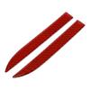HEROFFIX 1 Set Car Door Edge Impact Resistant Strips Adjustable Rear View Mirror Door Bumper Protection Red Carbon Fiber