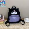 Kawaii Sanrio Fluffy Plush School Backpack Kuromi Hellokitty My Melody Cinnamoroll Bag Lightweight Casual Daypack for Student