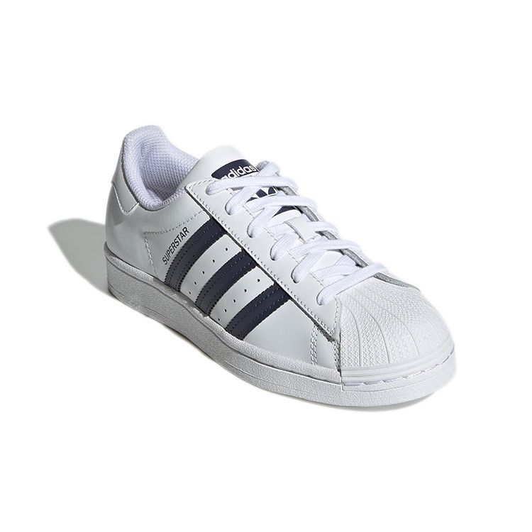 adidas Originals Superstar J Удобные Нескользящие Прочные Низкие Детские Кеды для Скейтбординга Чисто Белые Детские Кеды для Скейтбординга GY3358