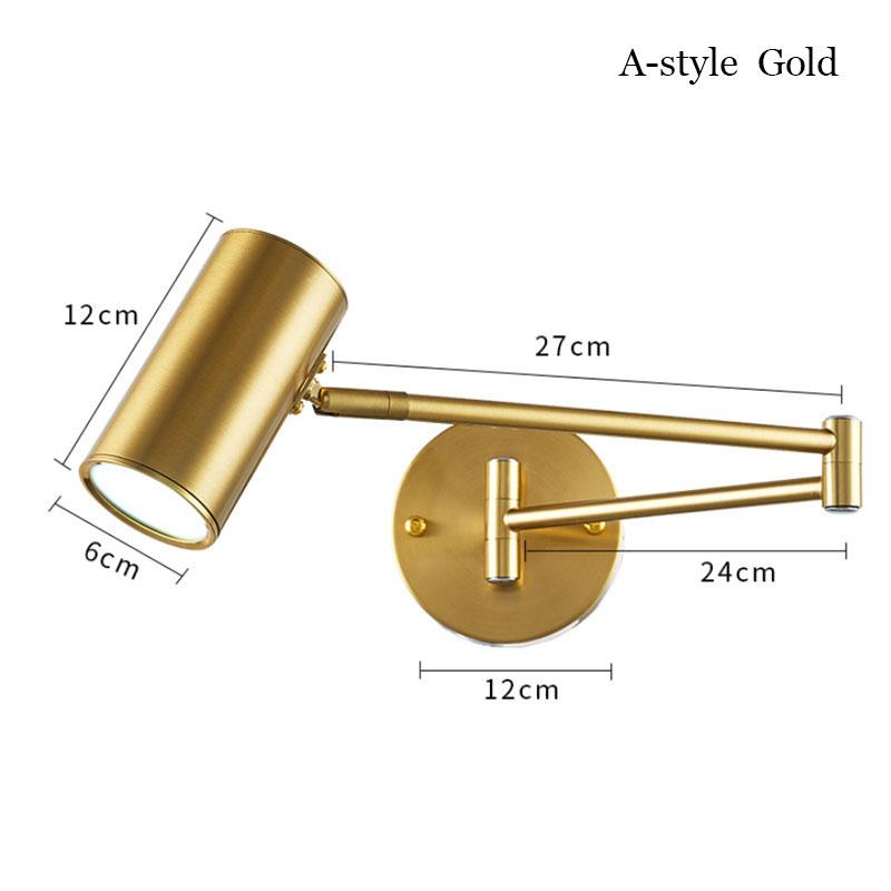 Современный настенный светильник E27 для спальни, небольшой ночник для комнаты, скандинавское светодиодное декоративное освещение для дома, кнопочный выключатель COB
