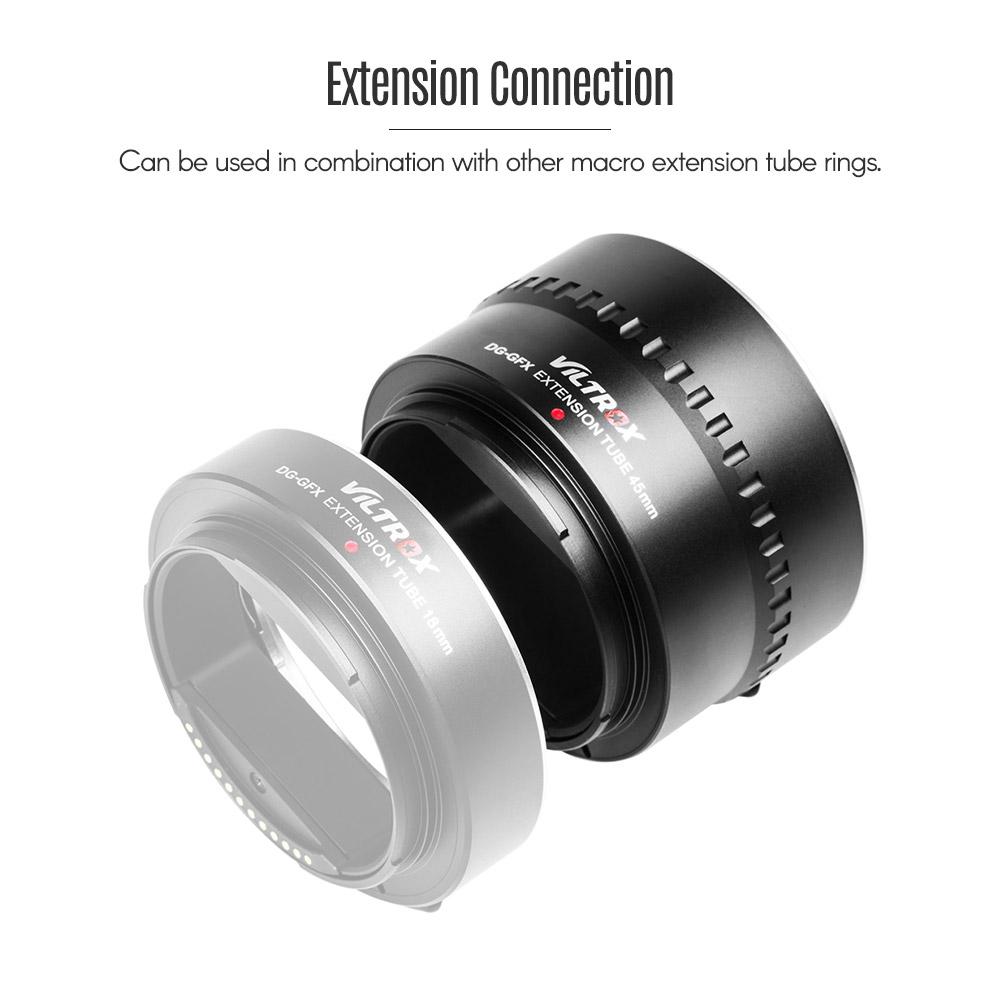 Viltrox DG-GFX 45 мм автоматическое электронное переходное кольцо для удлинительной трубки для макросов