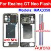 Middle Frame Housing For Realme GT Neo 3 Neo 2 2T GT NEO Flash 5G Middle Frame Holder with Side Power Volume Buttons Parts