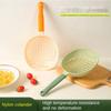 С длинной ручкой дуршлаг для лапши силиконовый большой черпак для слива кухонный фильтр гаджеты