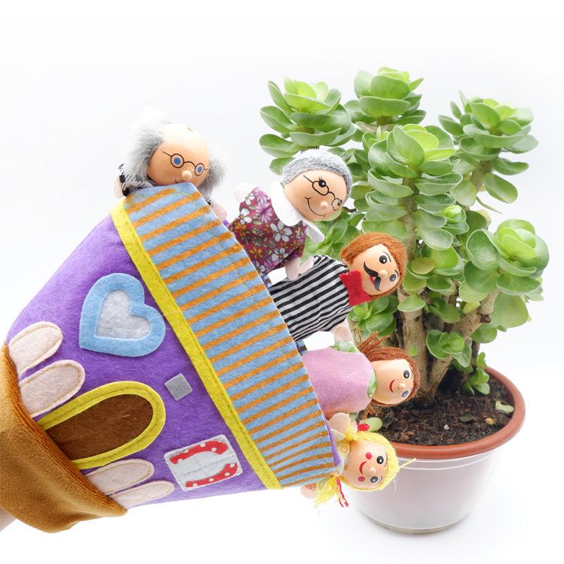 Миниатюрная плюшевая пальчиковая кукла-животное для взаимодействия родителей и детей