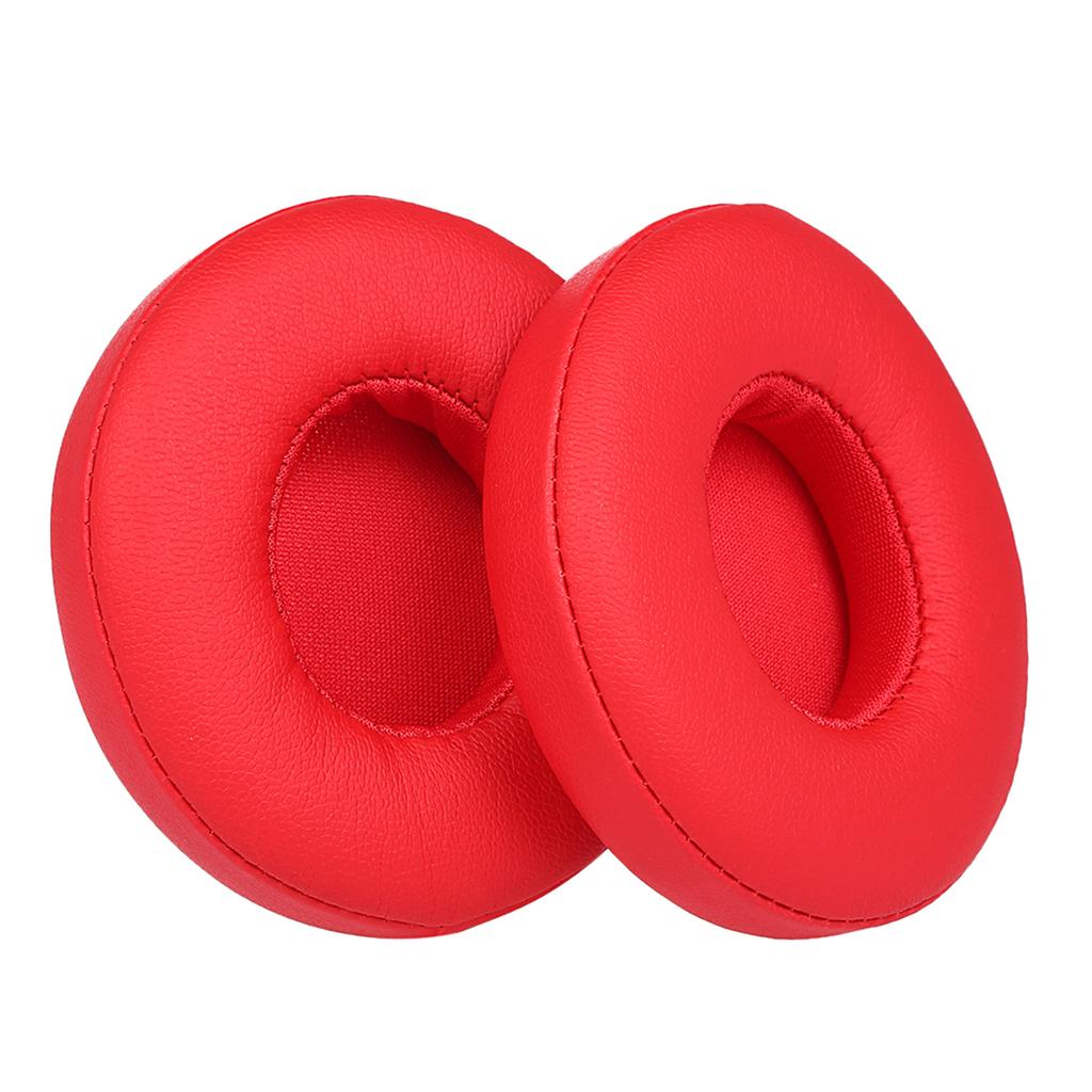 2Pcs Replacement Earpads Ear Pad Cushion for Beats Solo 2 / 3 On Ear Wireless Headphones Black