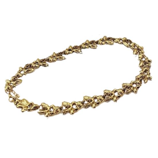 Women Party Luxury Crowd Clear Rhinestone Flower Bronze Choker Bib Necklace