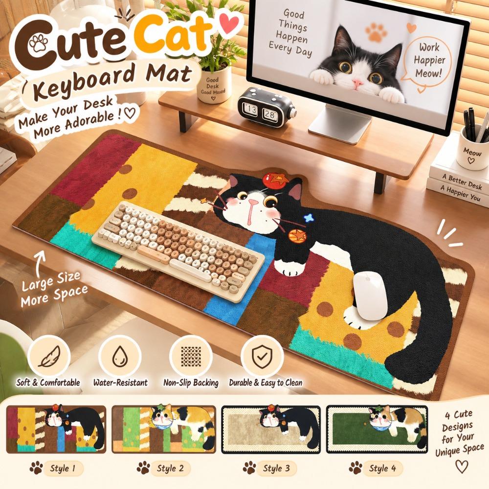 Large Size Keyboard Mice Mat Non-slip Laptop Table Mat New Rubber Mouse Pad Office