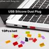 Silicone World 10 шт. Силиконовые заглушки от пыли для USB-интерфейса, пылезащитные колпачки, заглушки для отверстий для крышки PS5, аксессуар для игровой консоли