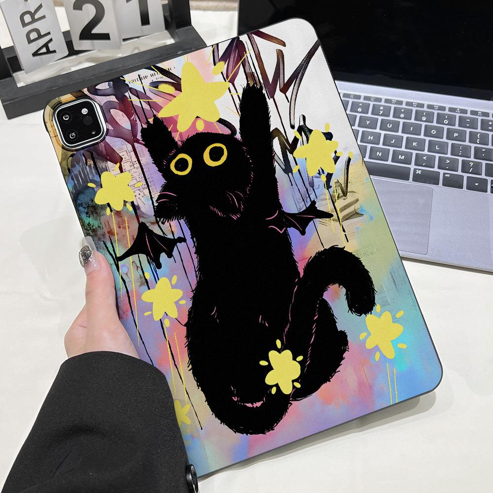 Подходит для Star Black Cat Apple iPad 11-дюймовый защитный чехол Xiaomi Pad 6 мягкий чехол Samsung Tab S7 легкий и тонкий