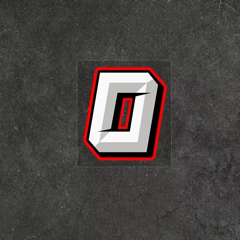 0 To 9 Creative Arabic Numbers Racing Number Helmet Racing Vinyl Decals Motorcycle Accessories Sticker Car Styling and Decals