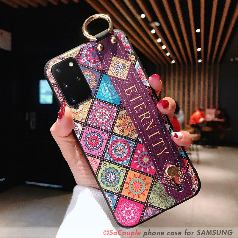 Чехол для Samsung Galaxy S9 S10 S20 FE S21 ultra A52 A51 A31 A12 A72 A32 A20 A21s A50 A70 A71 Note 20 plus, чехол-держатель для телефона с ремешком на запястье