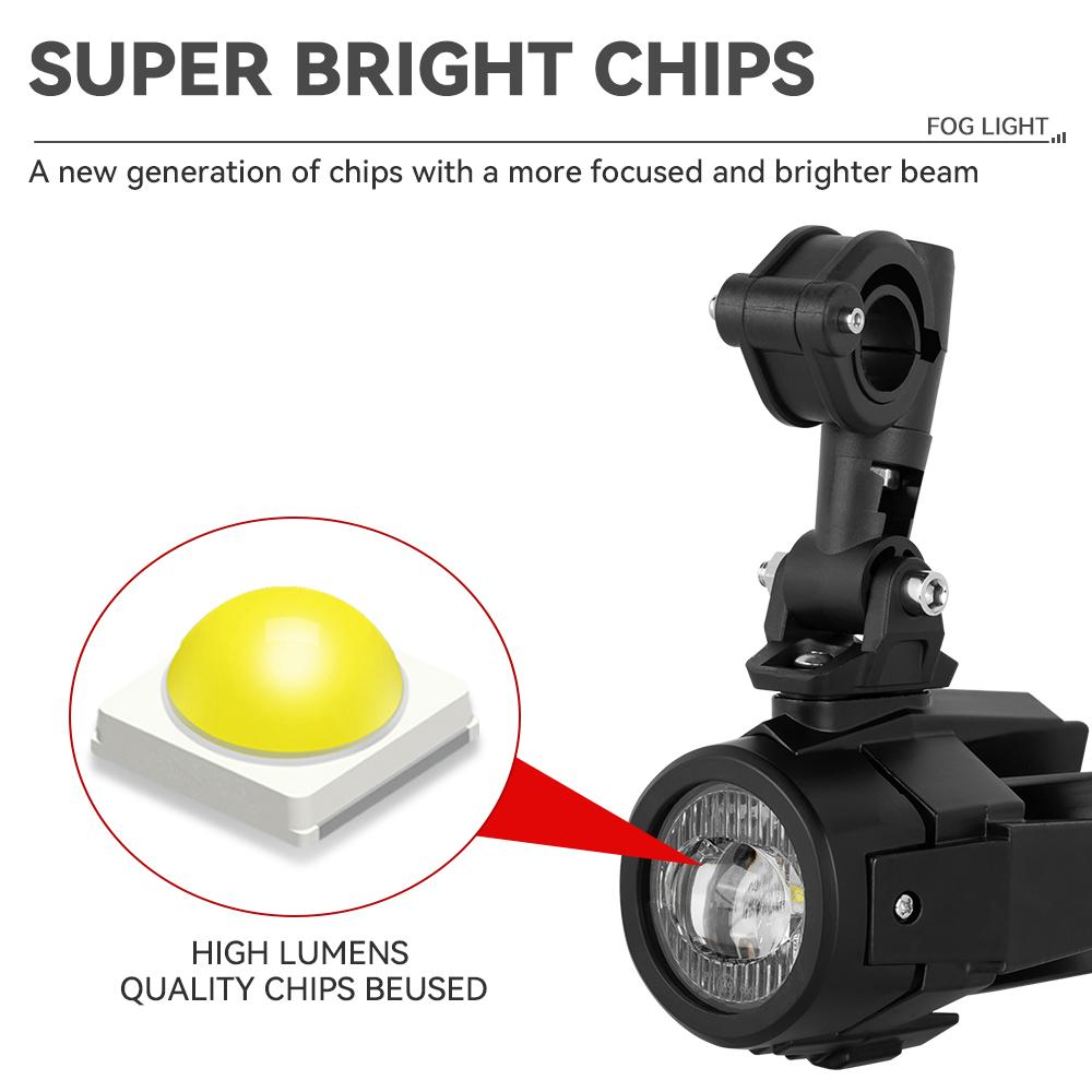 Мотоциклетные светодиодные вспомогательные фары Противотуманная фара в сборе Для BMW R1200GS F800GS F700GS F650 K1600 G310GS Передняя фара Фары для вождения