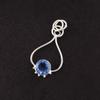 Round Tanzanite Gemstone 925 Sterling Silver Wife Gift Engagement Boho Pendant PP-40-17