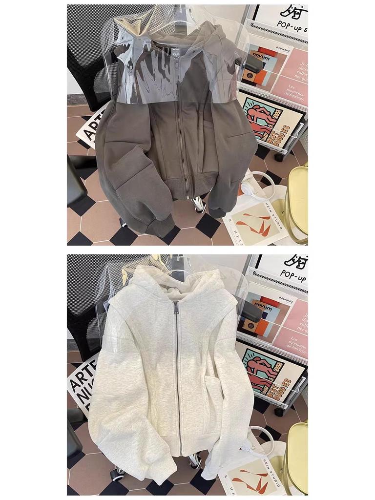 Мужская модная худи-кардиган 8XL, тяжелый, американский силуэт, деконструированная, для осени/зимы