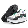 Children's Four-wheel Runaway Shoes for Boys and Girls Universal Wheeled Shoes Shrinkable Double-row Skates Casual Sneakers
