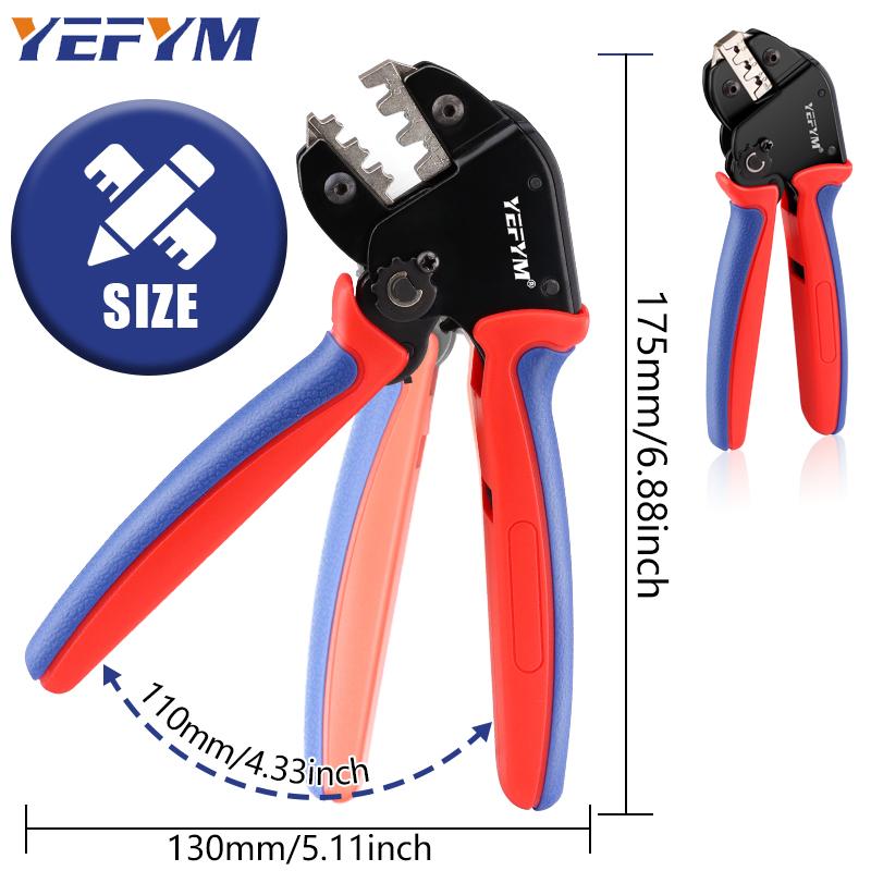Инструмент для обжима солнечных батарей YM-2546B для MC2.5/4/6 мм² 14-10AWG Мужской и женский солнечный разъем Клеммы для проводов солнечной панели Клещи для фотоэлектрических кабелей