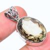 Natural Smoky Quartz Gemstone 925 Solid Sterling Silver Gift Pendant 1.42" J0p58