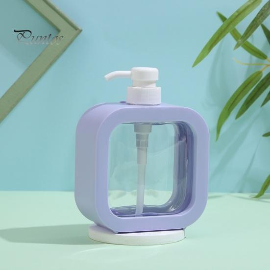 Leak-proof Liquid Soap Bottle 300ML/500ML Clear Plastic Lotion Dispenser Durable Waterproof Design Easy Pump Press Transparent Refill Dispensing