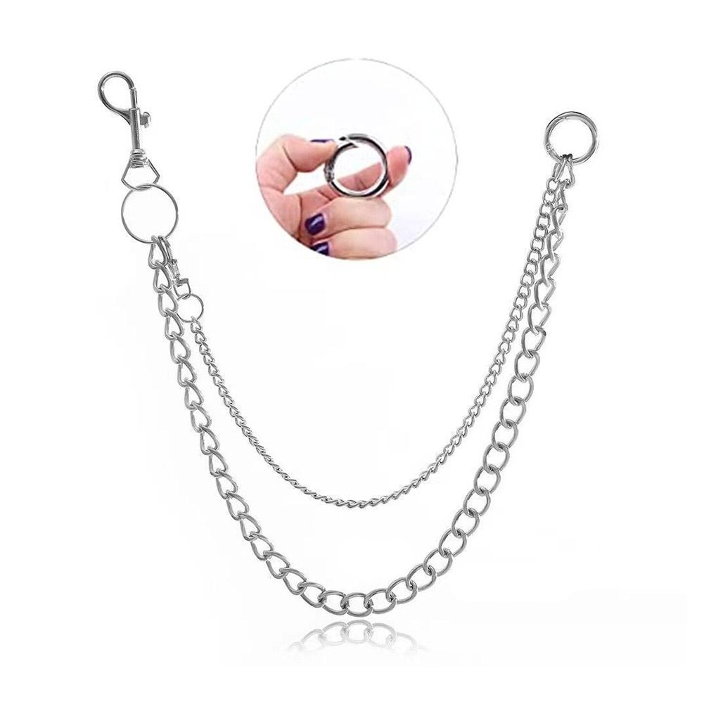Fashion Punk Hip-hop Waist Chain Simple Pants Layered Accessories Chain Clothing C8O3