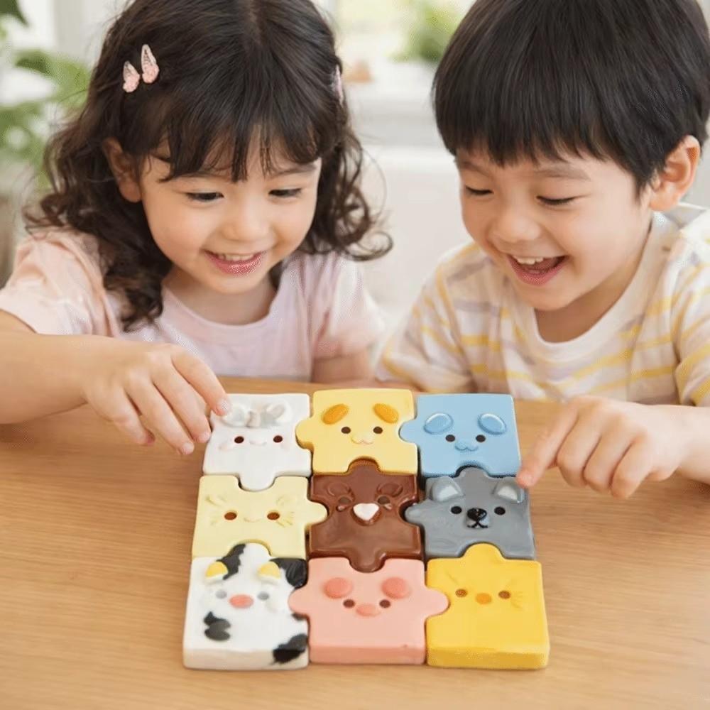 Creamy Soft Puzzle Squeeze Toys Cartoon Animals Pinch Le Toy Decompression Sensory Toy Kids Adults