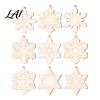 Lightweight Wood Hanging Ornaments Wooden Christmas Snowflake Ornaments Rustic Xmas Tree Decorations Boho Winter Wonderland Crafts for Tree Holiday