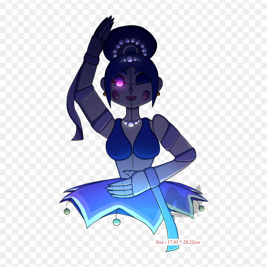 Ballora Fanart Transparent Five Nights At Freddy's Sister Location F Iron-on Transfers For Clothing Tshirt Bag Heat Transfer Stickers Iron On Patches