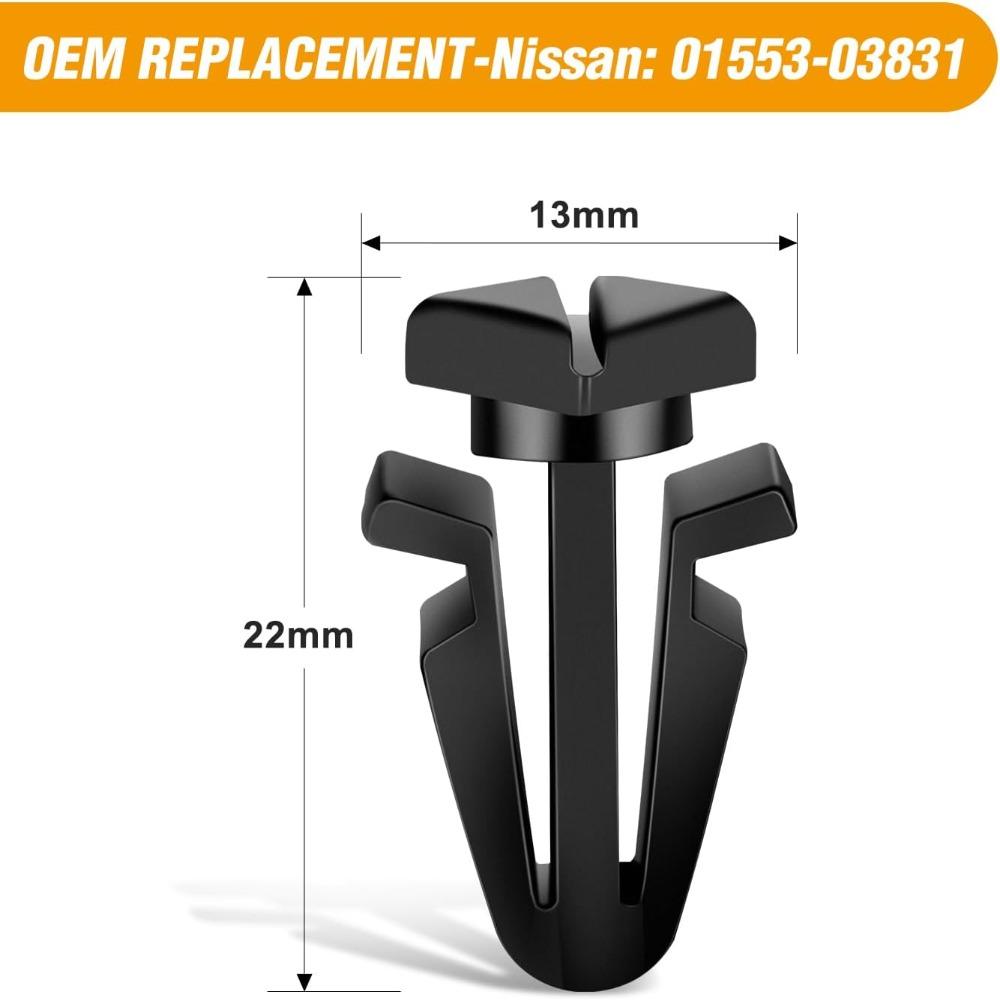 50 шт. 0155303831 Клипсы 01553-03831 Детали Автоаксессуары Детали Клипса Для Автомобиля