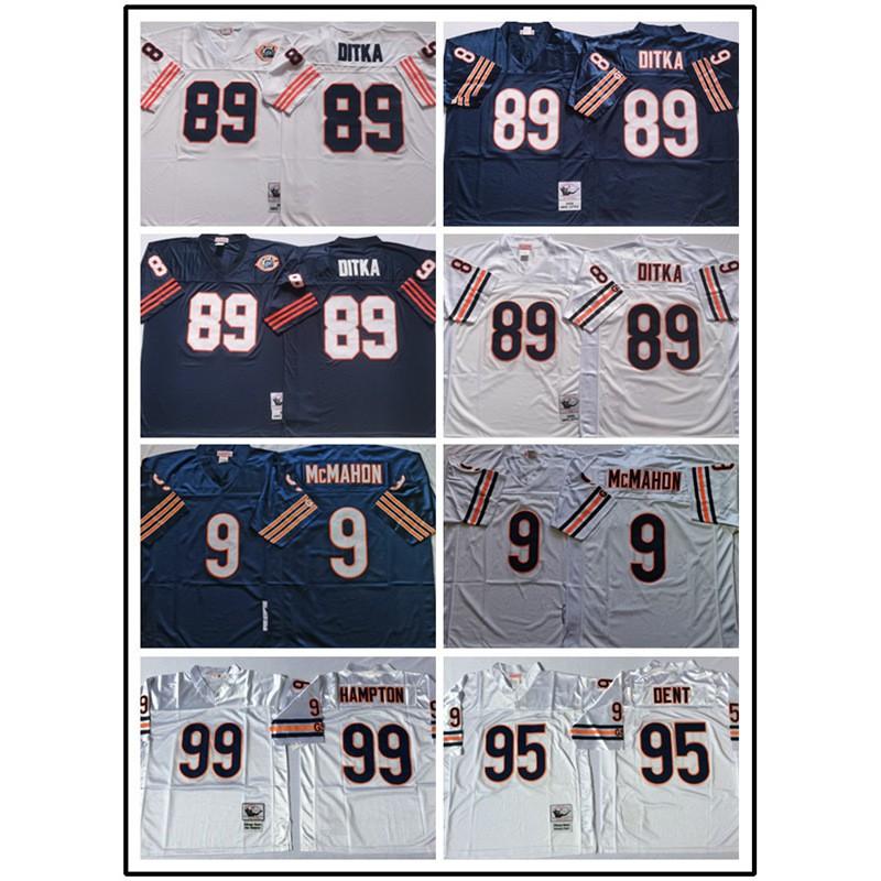 Chicago Bears Retro NFL Football Jersey Men Women Cotton Embroidered Sports Fan Apparel