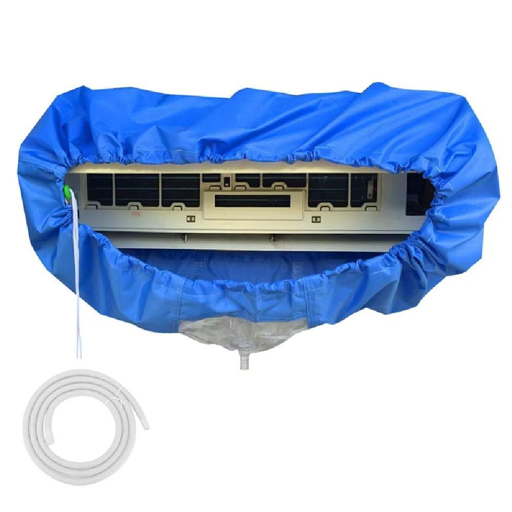 Герметичный мешок для чистки кондиционера, многоразовый, водонепроницаемый чехол для мытья сплит-системы, пылезащитный, с дренажной трубкой