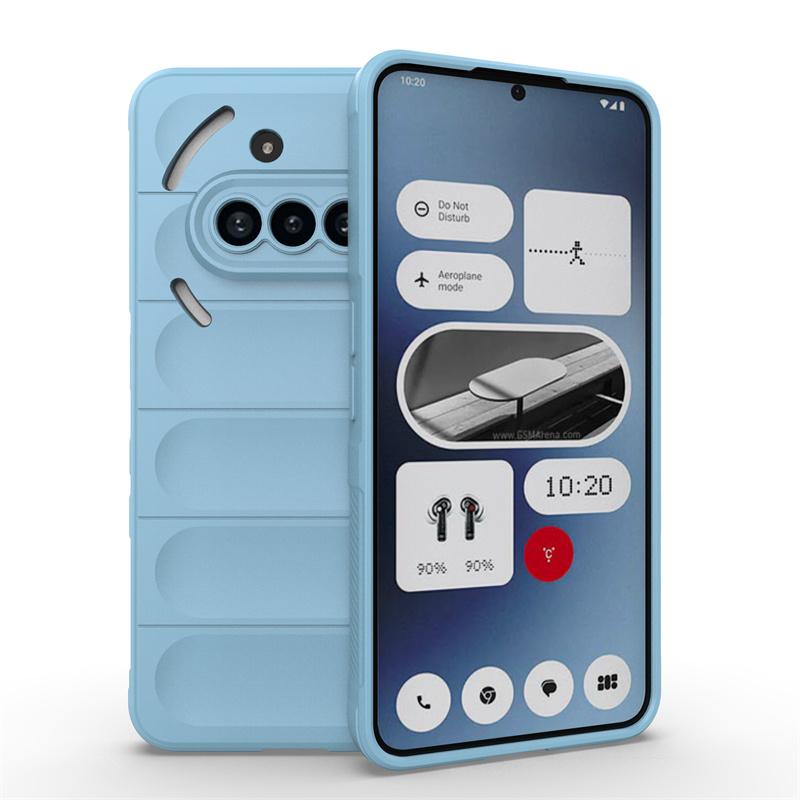 Гибкий силиконовый чехол с ощущением кожи для Nothing Phone 3a Защитный чехол для противоударных Fundas Coque