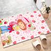 1pc Strawberry Princess1 Design Printed Area Rug Carpet for Bedroom Living Room Home Decor Rugs Mat Non Slip Mat Rug for Bedside