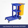 Single Bucket Mobile Mop Cart with Squeeze Feature